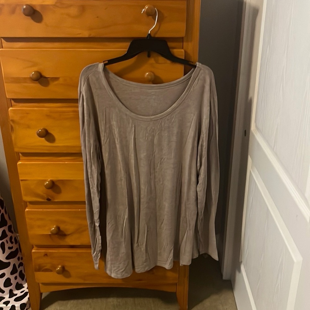 Maurices Taupe Long Sleeve Top